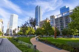 Street view of downtown Oklahoma City
