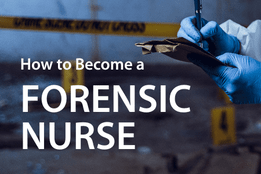 Forensic nurse working in a morgue